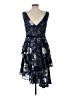 MARCHESA notte 100% Polyester Paisley Blue Cocktail Dress Size 10 - photo 2