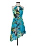 Marciano 100% Polyester Tropical Teal Cocktail Dress Size XS - photo 1