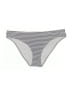 Kona Sol Stripes Gray Swimsuit Bottoms Size L - photo 1