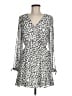 Great Jones 100% Polyester Animal Print Silver Casual Dress Size M - photo 1