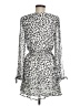 Great Jones 100% Polyester Animal Print Silver Casual Dress Size M - photo 2