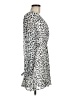 Great Jones 100% Polyester Animal Print Silver Casual Dress Size M - photo 4