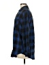 Unbranded 100% Polyester Plaid Blue Long Sleeve Blouse Size M - photo 5