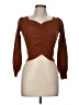 Fashion Brown Pullover Sweater Size M - photo 1