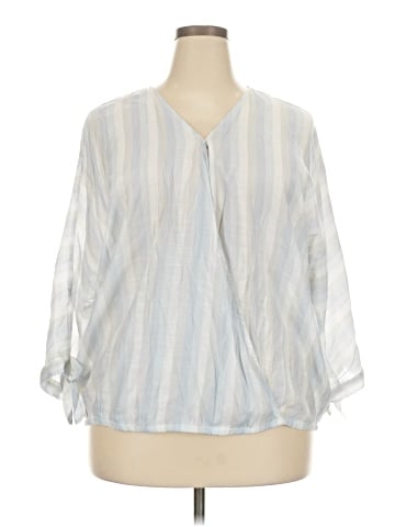 Como Blu 3/4 Sleeve Blouse (view 1)