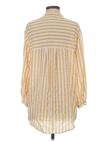 Zara TRF 3/4 Sleeve Button-Down Shirt (view 2)