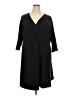Lands' End Solid Black Casual Dress Size 2X - photo 1