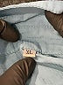Unbranded 100% Polyester Solid Blue Long Sleeve Blouse Size XL - photo 8