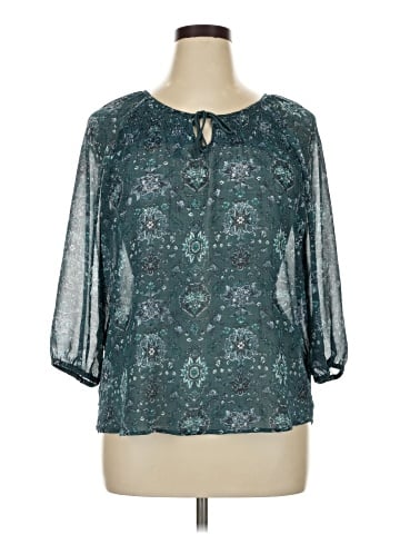 SONOMA life + style 3/4 Sleeve Blouse (view 1)