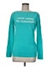 Lilly Pulitzer 100% Cotton Teal Pullover Sweater Size M - photo 1