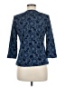 JM Collection Blue 3/4 Sleeve Top Size M - photo 2