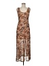 Louna Animal Print Brown Cocktail Dress Size M - photo 1