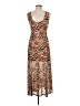 Louna Animal Print Brown Cocktail Dress Size M - photo 2
