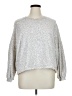 Time and Tru 100% Cotton Animal Print Silver Pullover Sweater Size XL - photo 1