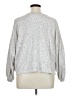 Time and Tru 100% Cotton Animal Print Silver Pullover Sweater Size XL - photo 2