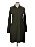 Lola Solid Green Casual Dress Size L - photo 1