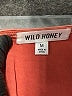 Wild Honey 100% Polyester Orange Cocktail Dress Size M - photo 7
