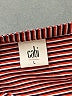 CAbi 100% Polyester Stripes Red Long Sleeve Blouse Size L - photo 7