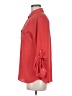 Ann Taylor LOFT 100% Polyester Solid Red 3/4 Sleeve Blouse Size M - photo 5