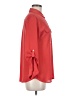 Ann Taylor LOFT 100% Polyester Solid Red 3/4 Sleeve Blouse Size M - photo 4