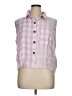 Bibi Pink Sleeveless Button-Down Shirt Size XL - photo 1
