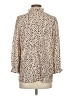 Unbranded 100% Polyester Animal Print Ivory Long Sleeve Blouse Size S - photo 2