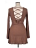 Unbranded Solid Brown Casual Dress Size XL - photo 2