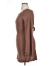 Unbranded Solid Brown Casual Dress Size XL - photo 5