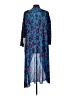Lularoe 100% Polyester Blue Kimono Size L - photo 2