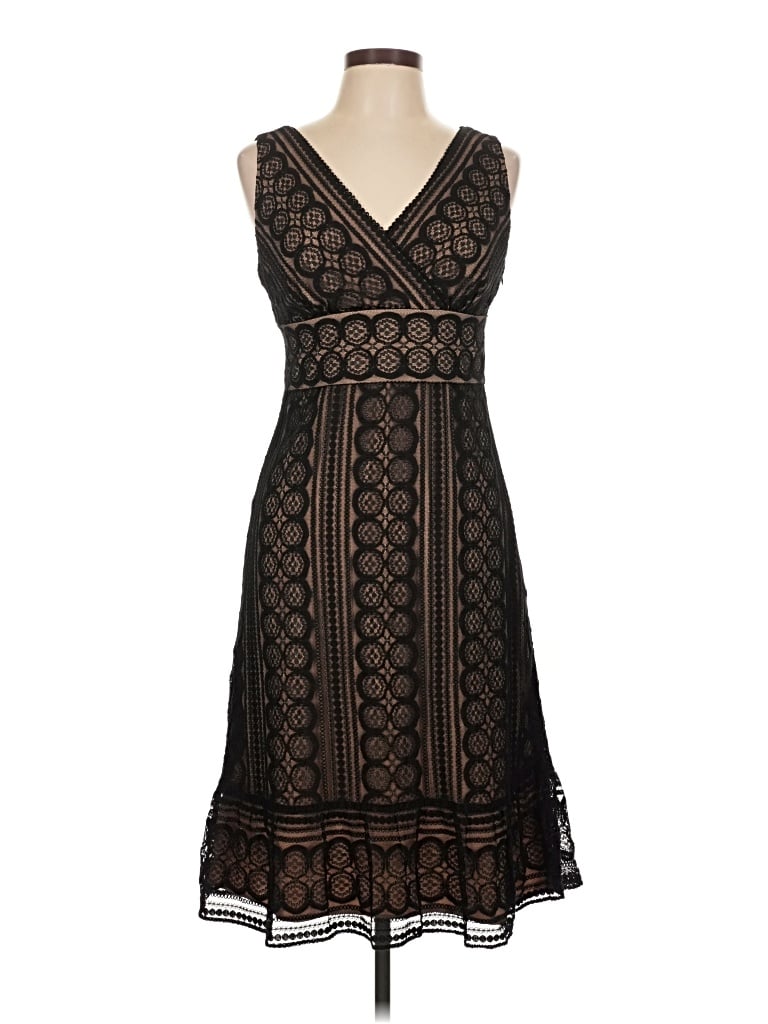 Pre-owned Ann Taylor Loft Cocktail Dress In Black