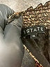 1.State 100% Polyester Animal Print Brown Long Sleeve Blouse Size XL - photo 7