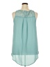 Torrid 100% Polyester Teal Sleeveless Blouse Size 2X Plus (2) - photo 2