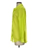 Wildfang 100% Polyester Solid Green Long Sleeve Blouse Size XS - photo 5