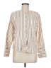 Everlane Stripes Ivory Long Sleeve Blouse Size 6 - photo 1