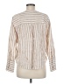 Everlane Stripes Ivory Long Sleeve Blouse Size 6 - photo 2