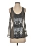 Willow & Clay 100% Polyester Silver Sleeveless Blouse Size P (petite) - photo 1