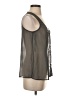 Willow & Clay 100% Polyester Silver Sleeveless Blouse Size P (petite) - photo 4