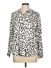 Chico's 100% Modal Animal Print Ivory Long Sleeve Blouse Size Lg (2) - photo 1