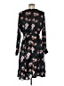 Chelsea28 100% Polyester Floral Black Casual Dress Size M - photo 2