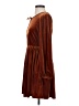 Simplee 100% Polyester Brown Casual Dress Size S - photo 5