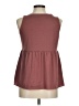 Shein Burgundy Sleeveless Blouse Size 6 - photo 2