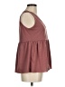 Shein Burgundy Sleeveless Blouse Size 6 - photo 4
