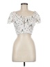 Shein Ivory Short Sleeve Blouse Size M - photo 1