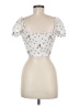Shein Ivory Short Sleeve Blouse Size M - photo 2