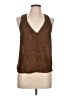 Assorted Brands 100% Polyester Brown Sleeveless Blouse Size L - photo 1