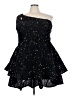 Unbranded Stars Black Cocktail Dress Size 24 waist - photo 1