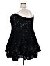 Unbranded Stars Black Cocktail Dress Size 24 waist - photo 5