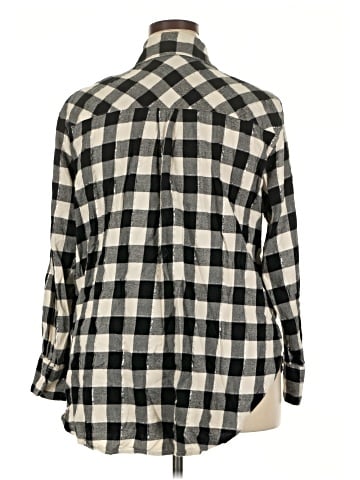 Lane Bryant 3/4 Sleeve Button-Down Shirt (view 2)
