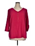 db established 1962 Burgundy 3/4 Sleeve Blouse Size 1X - photo 1