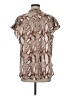 Worthington 100% Polyester Brown Short Sleeve Blouse Size M - photo 2